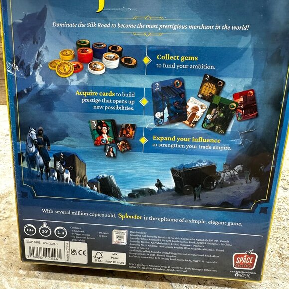 Splendor Board Game by Marc Andre Space Cowboys 2024 Edition New Sealed Strategy - Picture 9 of 11
